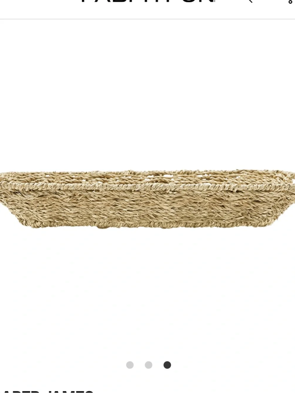 Draper James Natural Seagrass Serving Tray